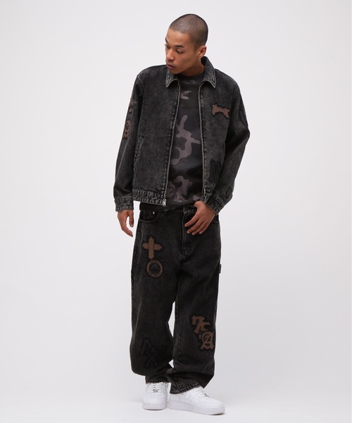 LEATHER PATCH DENIM JACKET / レザーパッチ デニムジャケット