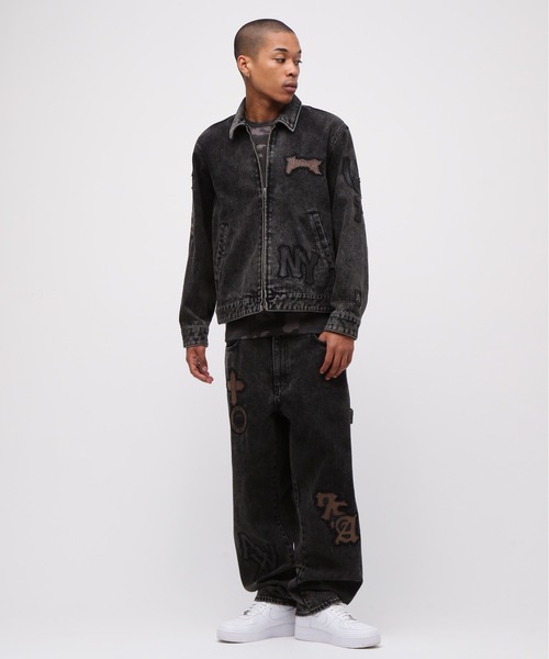 LEATHER PATCH DENIM JACKET / レザーパッチ デニムジャケット