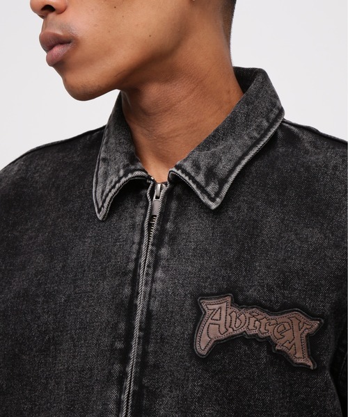 AVIREX(アヴィレックス)の「LEATHER PATCH DENIM JACKET / レザーパッチ デニムジャケット / AVIREX / アヴィレックス(デニムジャケット・メンズ・インディゴブルー/ブラック・MEDIUM/LARGE/X-LARGE/XX-LARGE)」の20枚目の写真