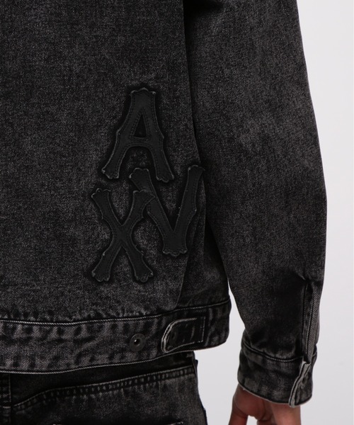 LEATHER PATCH DENIM JACKET / レザーパッチ デニムジャケット