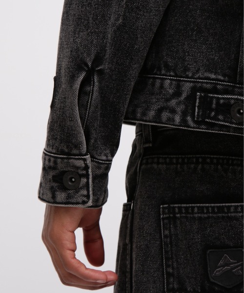LEATHER PATCH DENIM JACKET / レザーパッチ デニムジャケット