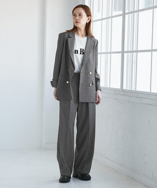 WEB限定・丈長め】レディハンサムシリーズ ウールライクウエストタック