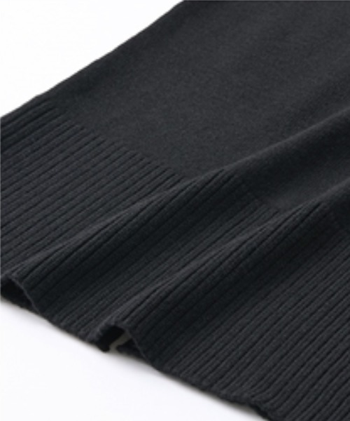 Petitjo(プッチージョ)の「小さいサイズ スウェットライクニットワンピース 低身長さん・小柄女性(ワンピース・レディース・ブラック/モカ/杢グレー・PS/PSS)」の12枚目の写真