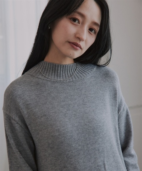 Petitjo（プッチージョ）の「小さいサイズ　スウェットライクニットワンピース　低身長さん・小柄女性（ワンピース・レディース・ブラック/モカ/杢グレー・PS/PSS）」の16枚目の写真