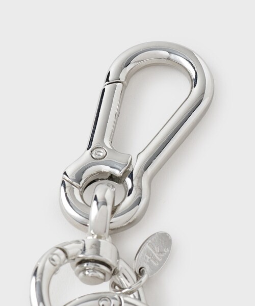 tk.TAKEO KIKUCHI（ティーケータケオキクチ）の「カラビナキーホルダー（キーケース/キーアクセサリー・メンズ・シルバー/ブラック/ブラック系・00）」の6枚目の写真