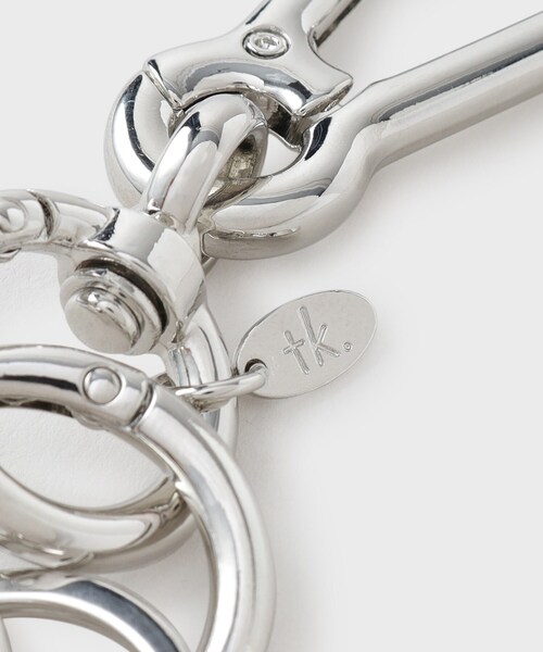 tk.TAKEO KIKUCHI（ティーケータケオキクチ）の「カラビナキーホルダー（キーケース/キーアクセサリー・メンズ・シルバー/ブラック/ブラック系・00）」の7枚目の写真