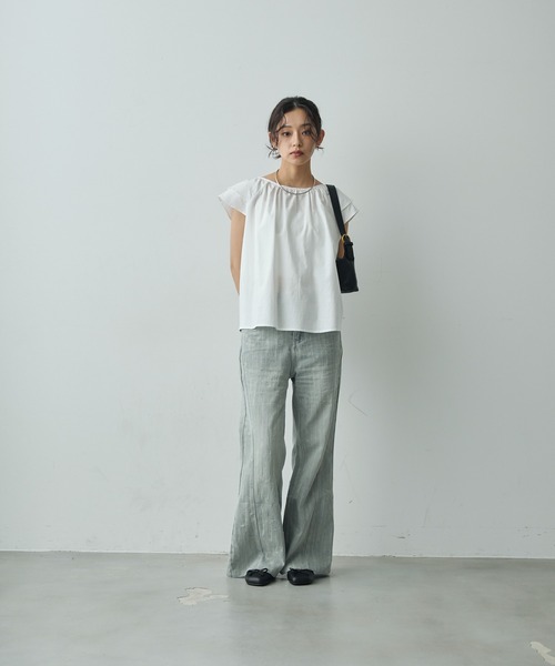 Lunea（ルネア）の「2wayワンハンドルフェイクレザーバッグ/２種類のショルダー紐付き（ハンドバッグ・レディース・ブラック/アイボリー/ブラウン/ライトブラウン・FREE）」の14枚目の写真