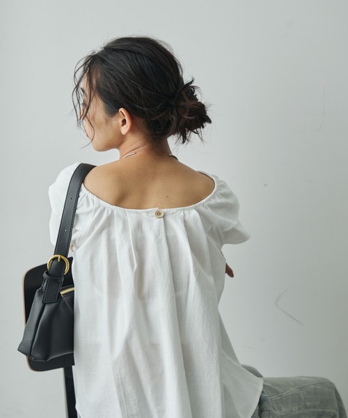 Lunea（ルネア）の「2wayワンハンドルフェイクレザーバッグ/２種類のショルダー紐付き（ハンドバッグ・レディース・ブラック/アイボリー/ブラウン/ライトブラウン・FREE）」の20枚目の写真