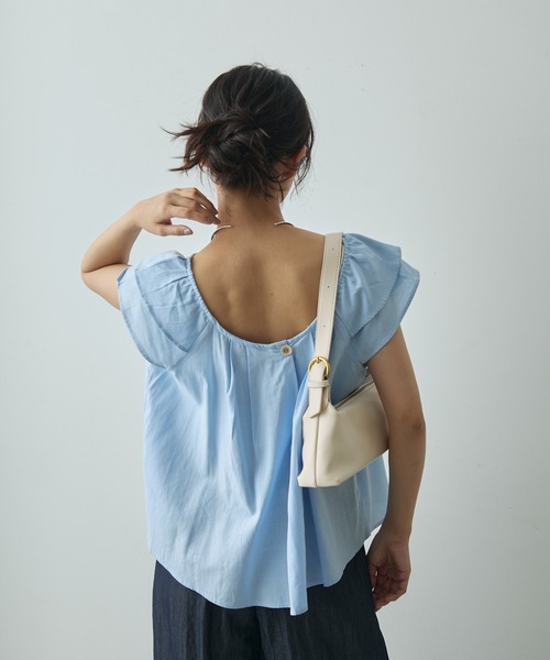 Lunea（ルネア）の「2wayワンハンドルフェイクレザーバッグ/２種類のショルダー紐付き（ハンドバッグ・レディース・ブラック/アイボリー/ブラウン/ライトブラウン・FREE）」の10枚目の写真