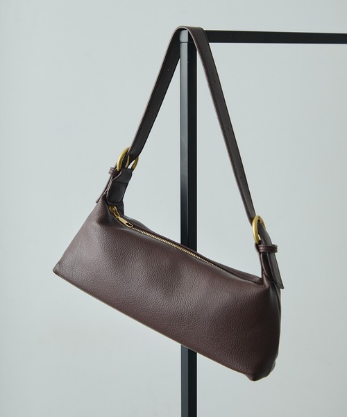 Lunea（ルネア）の「2wayワンハンドルフェイクレザーバッグ/２種類のショルダー紐付き（ハンドバッグ・レディース・ブラック/アイボリー/ブラウン/ライトブラウン・FREE）」の5枚目の写真