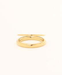 【汗や水に強い】〈ステンレス〉11号2連リング