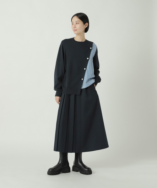 ZUCCa（ズッカ）の「ストレッチドライツイル / スカート / S（スカート・レディース・ネイビー/ベージュ/ブラック・M size）」の10枚目の写真