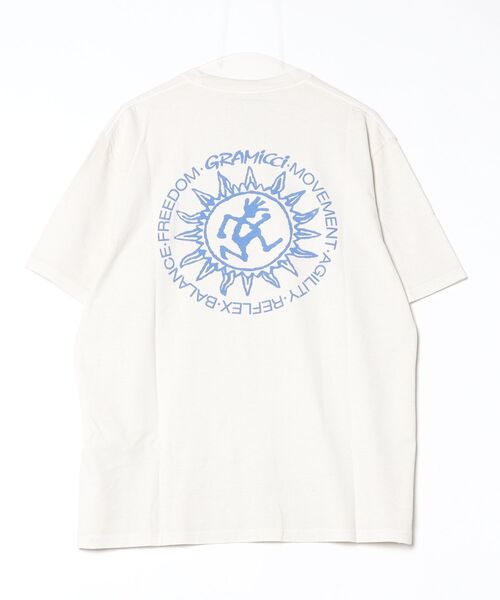 Gramicci（グラミチ）の「SUN TEE｜サンTシャツ（Tシャツ/カットソー・メンズ・マスタード/ネイビー/ナチュラル・XL/L/XXL/M/S）」の4枚目の写真