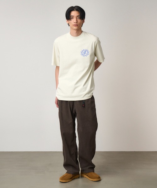 Gramicci（グラミチ）の「SUN TEE｜サンTシャツ（Tシャツ/カットソー・メンズ・マスタード/ネイビー/ナチュラル・XL/L/XXL/M/S）」の5枚目の写真