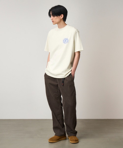 Gramicci（グラミチ）の「SUN TEE｜サンTシャツ（Tシャツ/カットソー・メンズ・マスタード/ネイビー/ナチュラル・XL/L/XXL/M/S）」の6枚目の写真