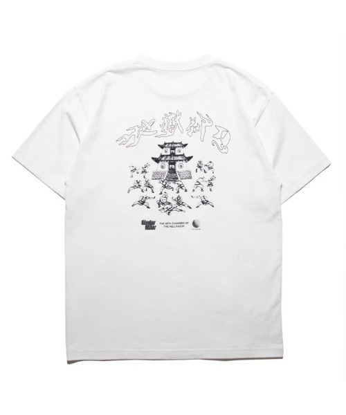 Hellrazor(ヘルレイザー)の「Hellrazor MASTER KILLER T-SHIRT(ヘルレイザー マスター キラー Tシャツ)(シャツ/ブラウス・メンズ・ホワイト/グリーン系/ブラック・MEDIUM/LARGE/X-LARGE/SMALL/XX-LARGE)」の1枚目の写真