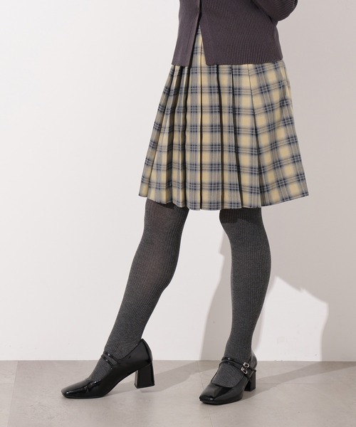 N.(N. Natural Beauty Basic)(エヌエヌナチュラルビューティーベーシック)の「チェックミニスカート(スカート・レディース・ベージュ系その他/ブラウン・MEDIUM)」の22枚目の写真