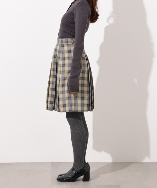N.(N. Natural Beauty Basic)(エヌエヌナチュラルビューティーベーシック)の「チェックミニスカート(スカート・レディース・ベージュ系その他/ブラウン・MEDIUM)」の16枚目の写真