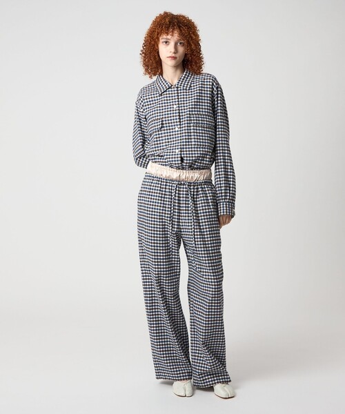 roku コットンチェックシャツ 6(ROKU)＞コットン チェック シャツ