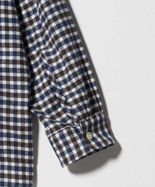 6（ロク）の「＜6(ROKU)＞コットン チェック シャツ（シャツ/ブラウス・レディース・コバルトブルー・FREE）」の9枚目の写真