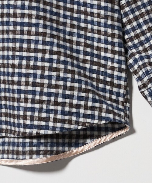 6（ロク）の「＜6(ROKU)＞コットン チェック シャツ（シャツ/ブラウス・レディース・コバルトブルー・FREE）」の10枚目の写真