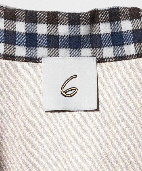 6(ROKU)＞コットン チェック シャツ（シャツ/ブラウス）｜6