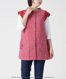 NAIGAI（ナイガイ）の「Gaspard et Lisa 裏毛フリース起毛 ウルーウニ柄 前ボタン 背付きエプロン 70834013（エプロン）」