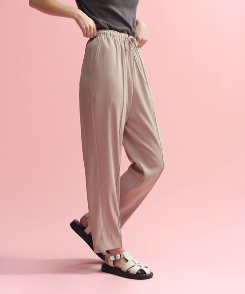 MACKINTOSH PHILOSOPHY(マッキントッシュ フィロソフィー)の「【Alby Easy Pants(アルビー イージーパンツ)】バックサテン(その他パンツ・レディース・ダークネイビー/ベージュ・38/36/34)」の2枚目の写真