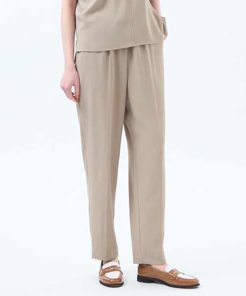 MACKINTOSH PHILOSOPHY(マッキントッシュ フィロソフィー)の「【Alby Easy Pants(アルビー イージーパンツ)】バックサテン(その他パンツ・レディース・ダークネイビー/ベージュ・38/36/34)」の3枚目の写真