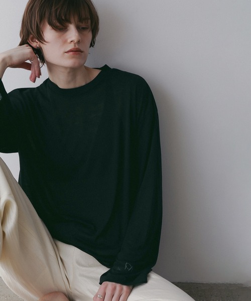 MANOF(マノフ)の「2TYPE LOGO PACK T-SHIRTS(Tシャツ/カットソー・レディース・ブラック/ホワイト・F)」の1枚目の写真