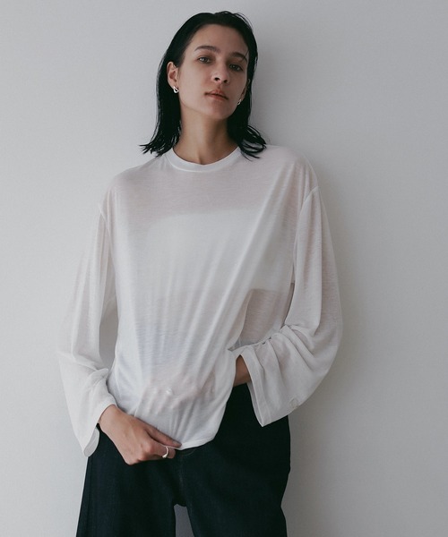MANOF(マノフ)の「2TYPE LOGO PACK T-SHIRTS(Tシャツ/カットソー・レディース・ブラック/ホワイト・F)」の11枚目の写真