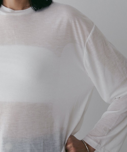 MANOF(マノフ)の「2TYPE LOGO PACK T-SHIRTS(Tシャツ/カットソー・レディース・ブラック/ホワイト・F)」の15枚目の写真