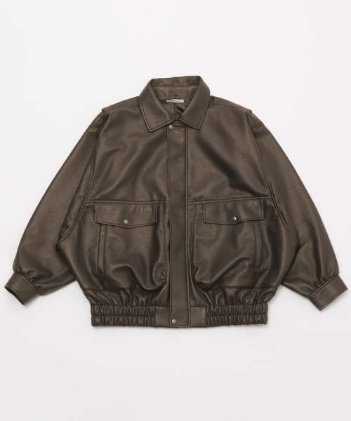 フェイクレザー2WAYアソートブルゾン（ブルゾン）｜niko and