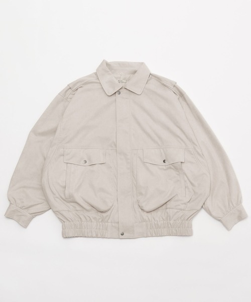 niko and...(ニコアンド)＊フェイクレザー2WAYアソートブルゾン＊白 niko and（ニコアンド）の「フェイクレザー2WAYアソートブルゾン