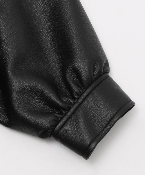 フェイクレザー2WAYアソートブルゾン（ブルゾン）｜niko and