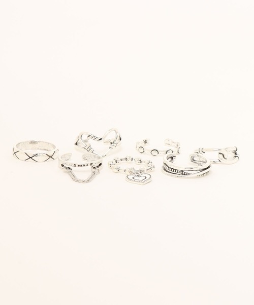 apres jour mignon(アプレジュールミニョン)の「【apresjour mignon×ARIAZ】アソートデザインリングSET(リング・レディース・シルバー・ONESIZE)」の4枚目の写真