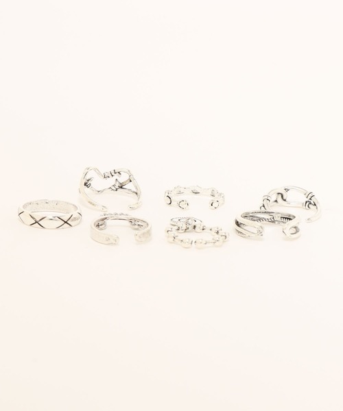 apres jour mignon(アプレジュールミニョン)の「【apresjour mignon×ARIAZ】アソートデザインリングSET(リング・レディース・シルバー・ONESIZE)」の5枚目の写真