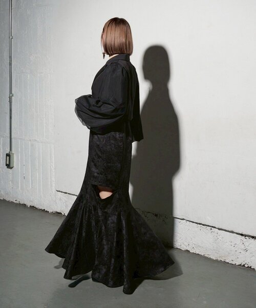 Mavie..7(メヴィセットゥ)の「【Mavie..7】【サイズ展開有】マーメイドキャミワンピース(ワンピース・レディース・ブラック系その他/ブラック・SMALL/MEDIUM)」の21枚目の写真