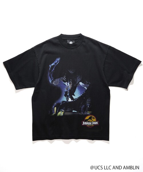 FREAK'S STORE(フリークスストア)の「FREAK'S MOVIE/フリークスムービー JURASSIC PARK T-REX2(Tシャツ/カットソー・メンズ・ブラック・MEDIUM/LARGE/X-LARGE)」の4枚目の写真
