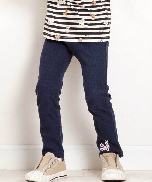 SLAP SLIP（スラップスリップ）の「【スララク/防汚加工/オーガニックコットン】前後フリーで時短！パパパッと穿ける9分丈前向きパンツ(80~120cm)（その他パンツ・キッズ・ブラック/ネイビー/グレー/ピンク/グリーン/ブラック系その他/パープル系その他/ホワイト系その他2・80ｃｍ/90cm/110cm/100cm/120cm）」の7枚目の写真