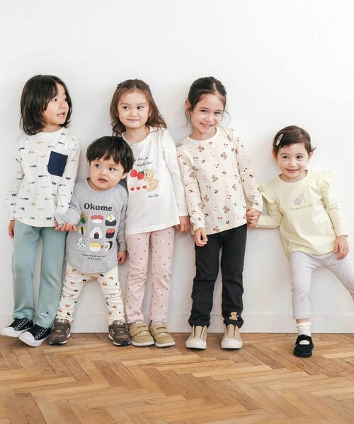 SLAP SLIP（スラップスリップ）の「【スララク/防汚加工/オーガニックコットン】前後フリーで時短！パパパッと穿ける9分丈前向きパンツ(80~120cm)（その他パンツ・キッズ・ブラック/ネイビー/グレー/ピンク/グリーン/ブラック系その他/パープル系その他/ホワイト系その他2・80ｃｍ/90cm/110cm/100cm/120cm）」の15枚目の写真