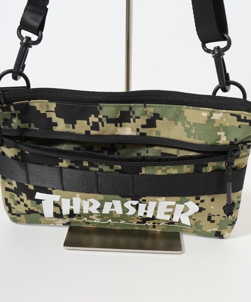 THRASHER(スラッシャー)の「THRASHER サコッシュ ショルダーバッグ キーフック付き 男女兼用(ショルダーバッグ・メンズ・ブラック/ホワイト・FREE)」の14枚目の写真