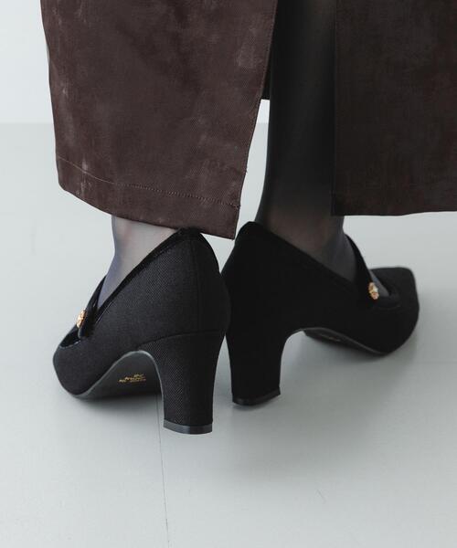 RODE SKO（ロデスコ）の「『MADE IN JAPAN』　チャンキーヒールメリージェーンパンプス（パンプス・レディース・ブラック/オフホワイト・38/36/37）」の5枚目の写真