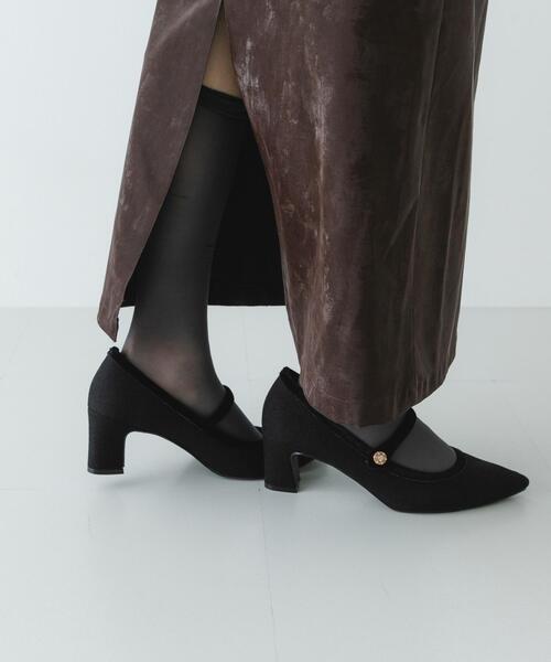 RODE SKO（ロデスコ）の「『MADE IN JAPAN』　チャンキーヒールメリージェーンパンプス（パンプス・レディース・ブラック/オフホワイト・38/36/37）」の8枚目の写真