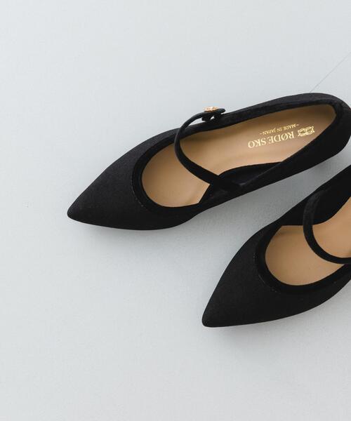 RODE SKO（ロデスコ）の「『MADE IN JAPAN』　チャンキーヒールメリージェーンパンプス（パンプス・レディース・ブラック/オフホワイト・38/36/37）」の9枚目の写真