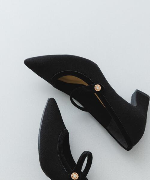 RODE SKO（ロデスコ）の「『MADE IN JAPAN』　チャンキーヒールメリージェーンパンプス（パンプス・レディース・ブラック/オフホワイト・38/36/37）」の10枚目の写真