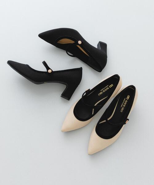 RODE SKO（ロデスコ）の「『MADE IN JAPAN』　チャンキーヒールメリージェーンパンプス（パンプス・レディース・ブラック/オフホワイト・38/36/37）」の13枚目の写真