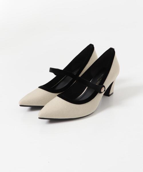 RODE SKO（ロデスコ）の「『MADE IN JAPAN』　チャンキーヒールメリージェーンパンプス（パンプス・レディース・ブラック/オフホワイト・38/36/37）」の22枚目の写真