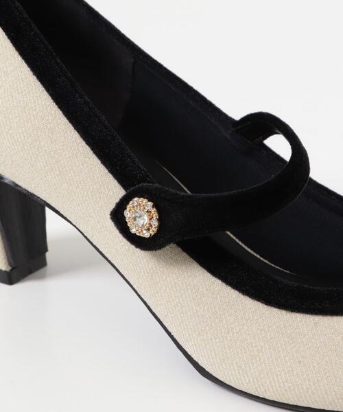 美品✨ジャンヴィトロッシ　パンプス　チャンキーヒール　Mary Ribbon 美品✨ジャンヴィトロッシ パンプス チャンキーヒール Mary Ribbon