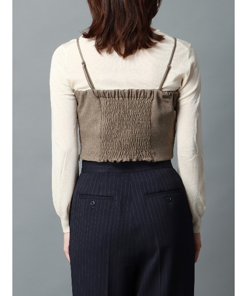 CIS.(シス)の「CIS. シャーリングビスチェ&コルセットワイドパンツレイヤーセット ウォッシャブル ストレッチ(その他パンツ・レディース・グレー/ベージュ・36(7号)/38(9号)/34(5号)/40(11号))」の5枚目の写真